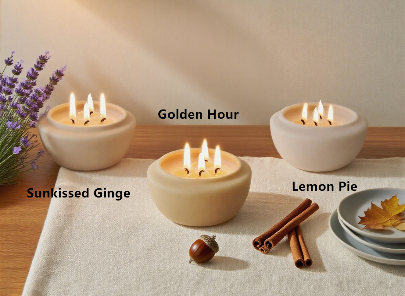 4-Wick Large Ceramic